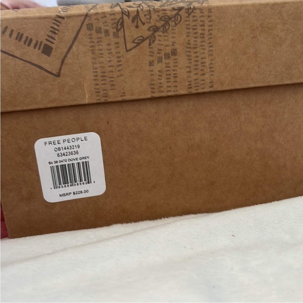 NWT Free People Military Boot Camp Out Canvas Dove Grey SZ 8 - Picture 12 of 15